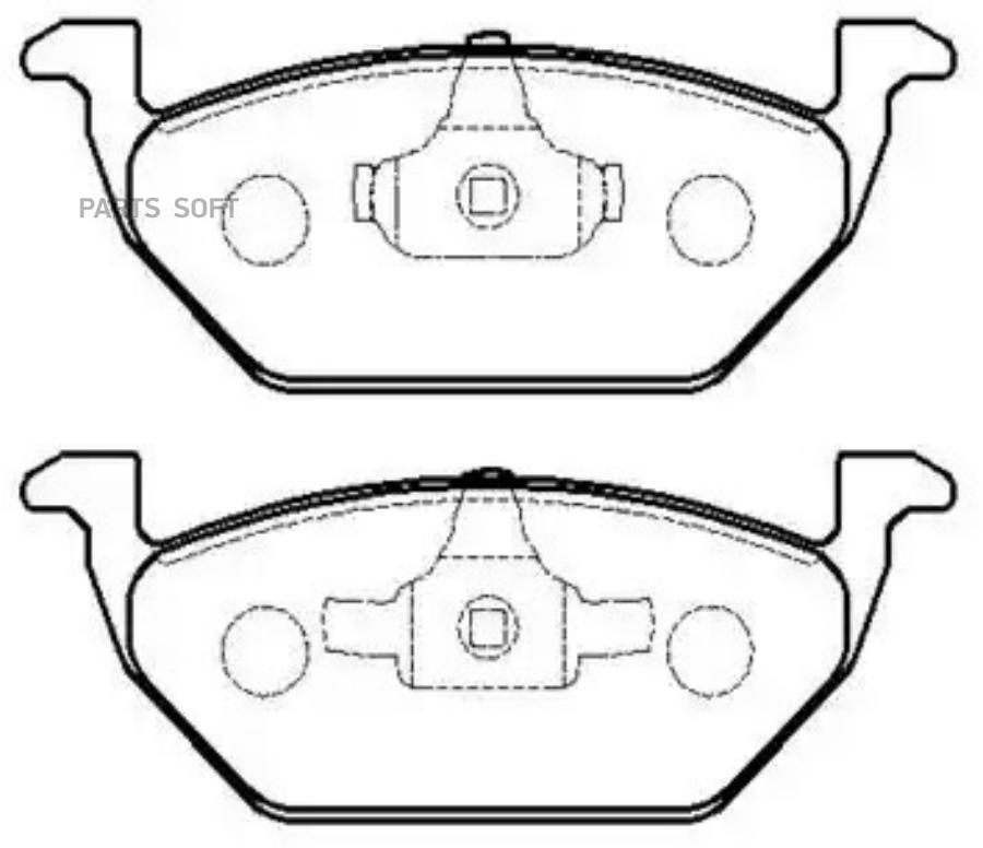 

Колодки тормозные дисковые VW: GOLF 4 \ SCODA OCTAVIA A4 () 1шт HSB HP5168