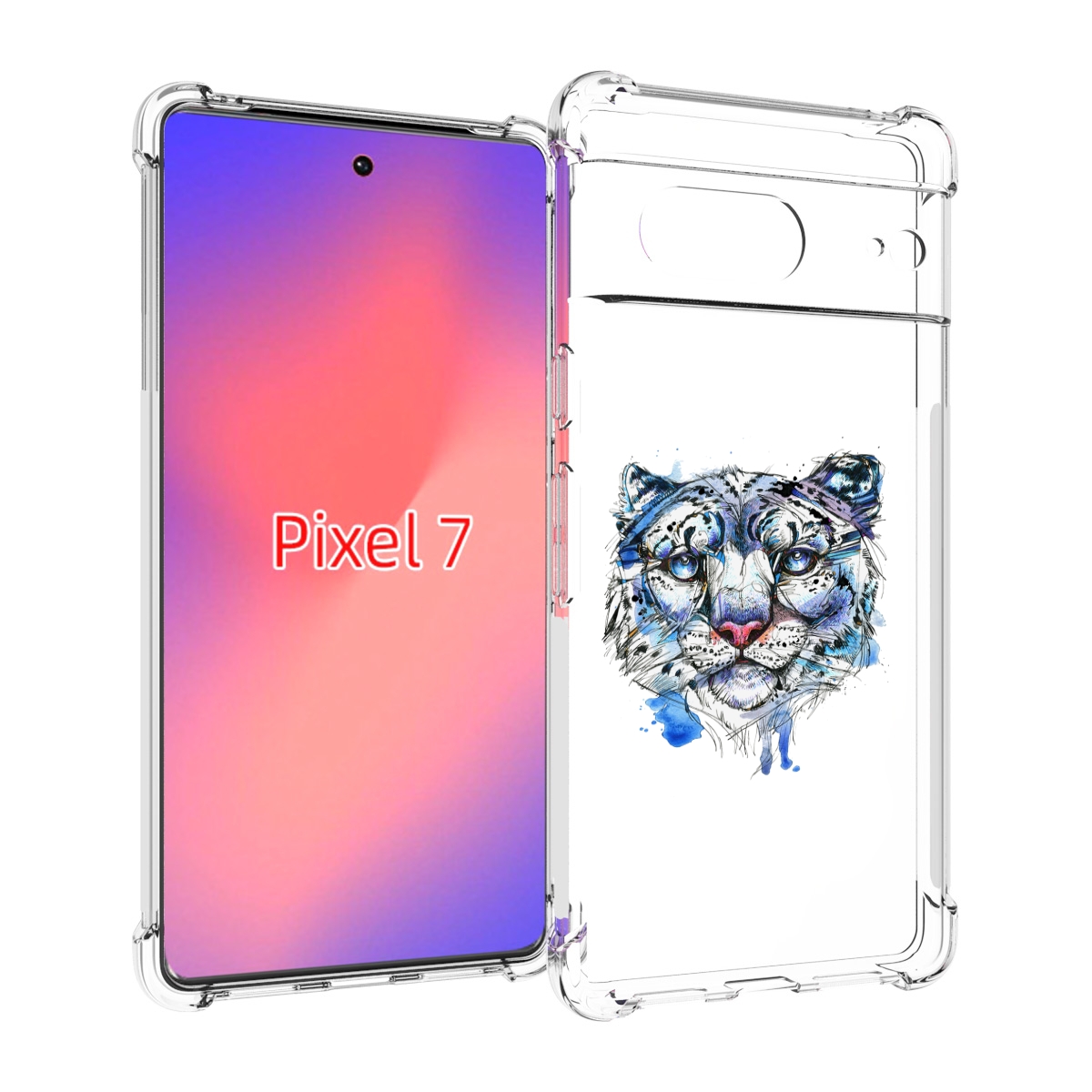 

Чехол Mypads Водяной Тигр Для Google Pixel 7, Прозрачный, Tocco