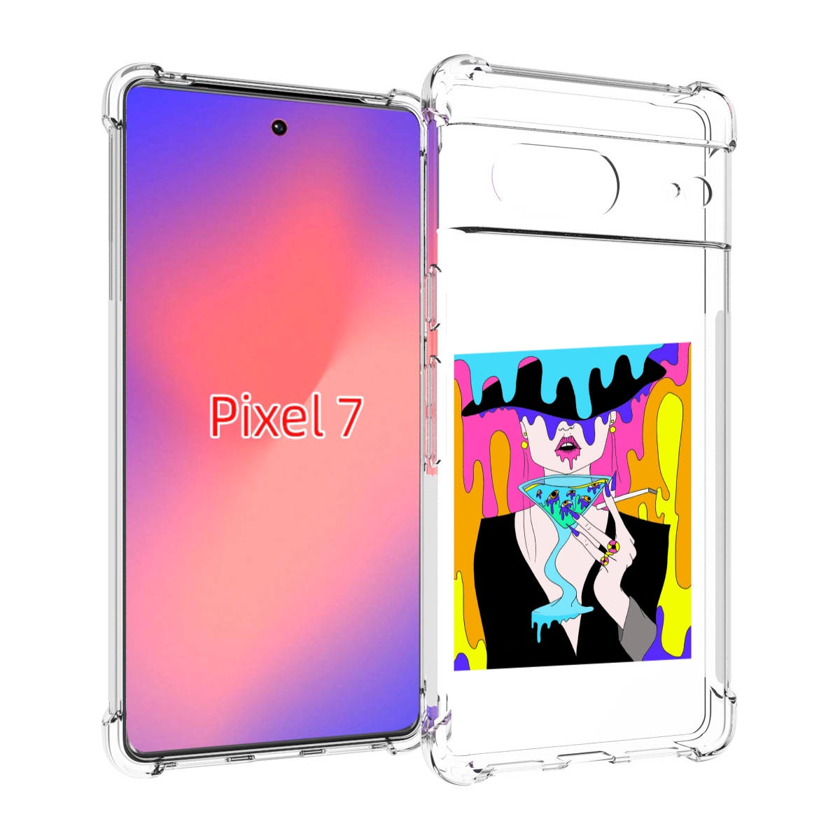 

Чехол Mypads Плавленая Девушка Акварель Женский Для Google Pixel 7, Прозрачный, Tocco