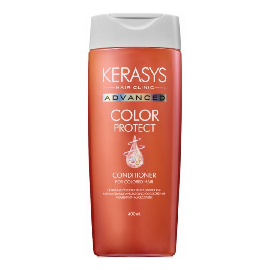 Ампульный кондиционер KeraSys Advanced Color Protect защита цвета окрашенных волос 400 мл dewal несмываемый флюид для окрашенных волос protect color fluid 250 0