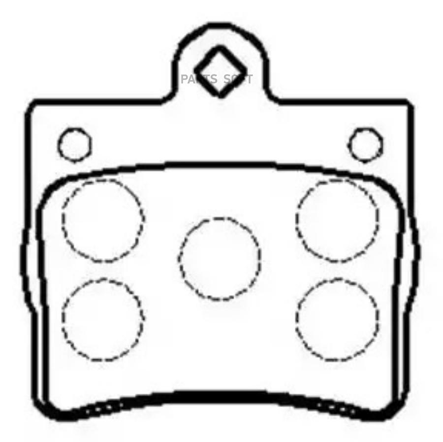 

Колодки тормозные дисковые BENZ C Class(W202) 93- () 1шт HSB HP5190