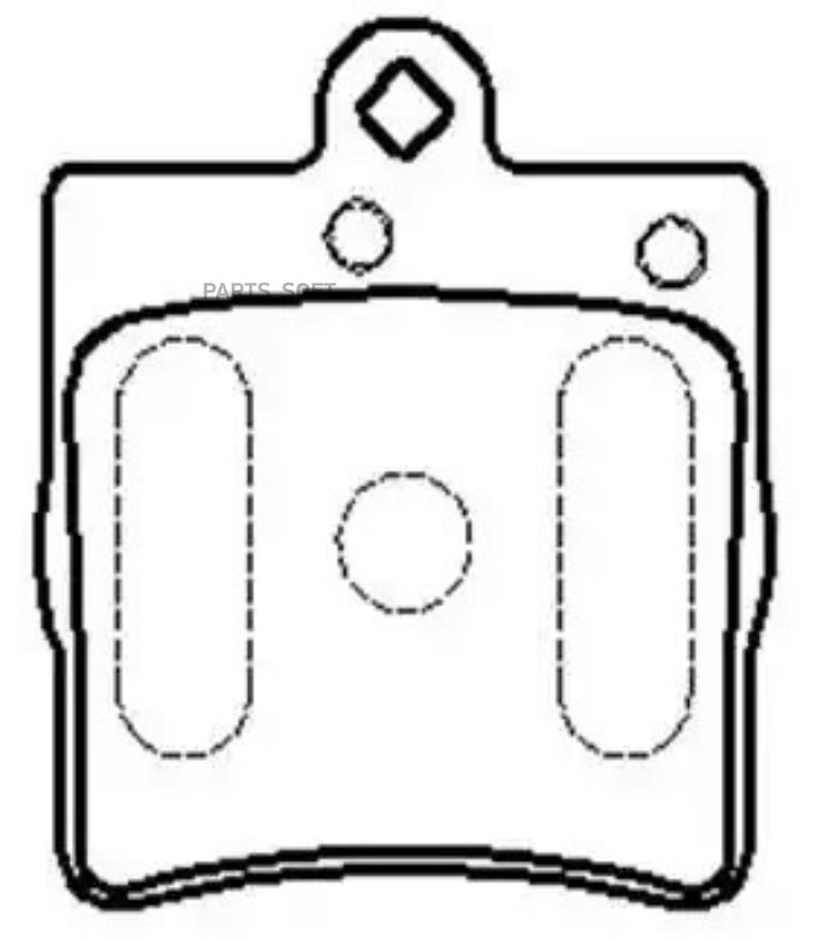

Тормозные колодки HSB задние дисковые HP5192