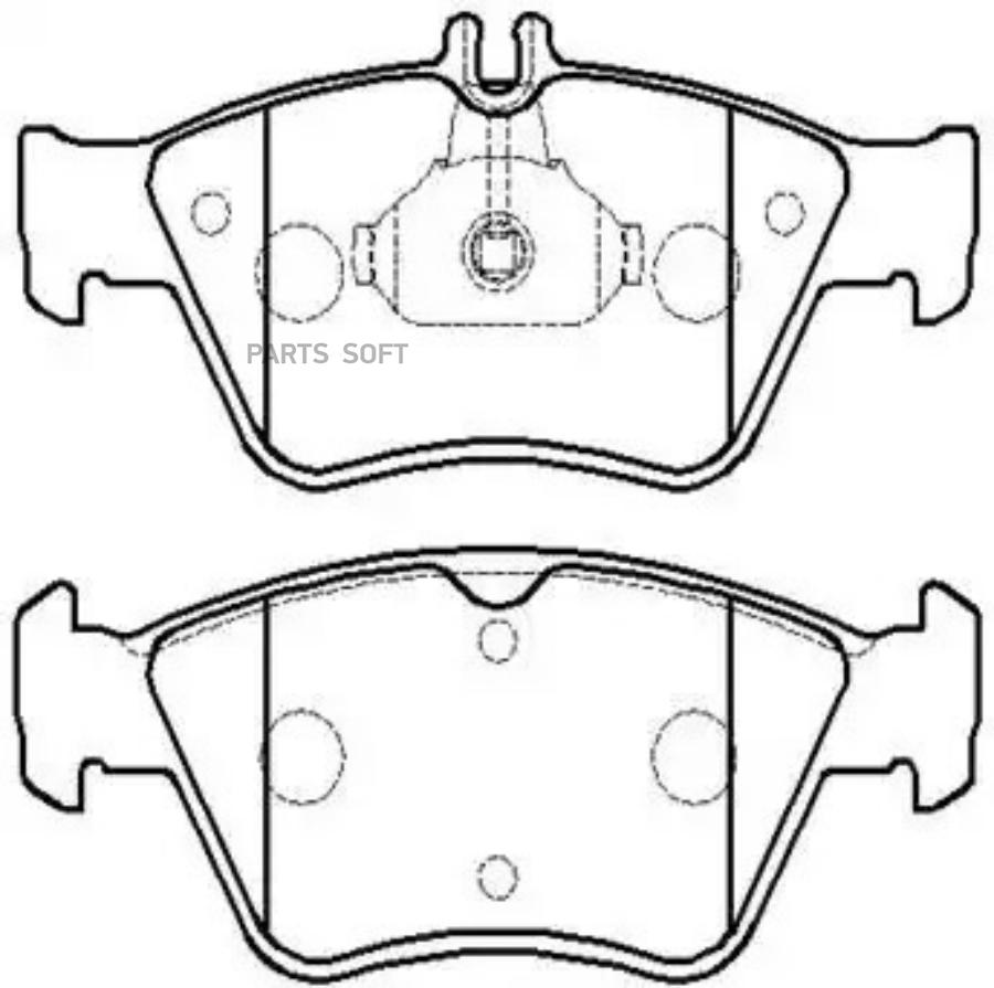 

Колодки тормозные дисковые BENZ (W210) E-SERIES 96- () 1шт HSB HP5195