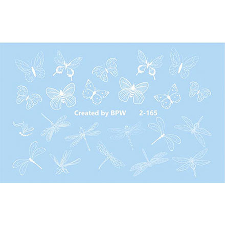 

Слайдер-дизайн BPW.Style Белые бабочки и стрекозы №2-165, 3 шт.