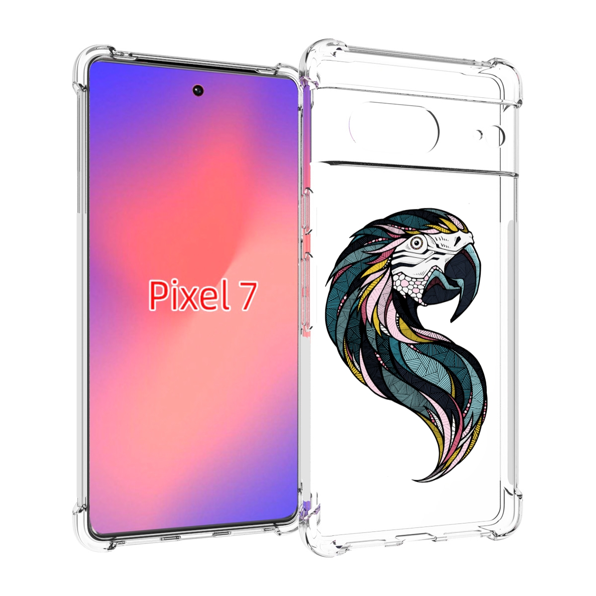 Чехол Mypads Полупопугай Для Google Pixel 7