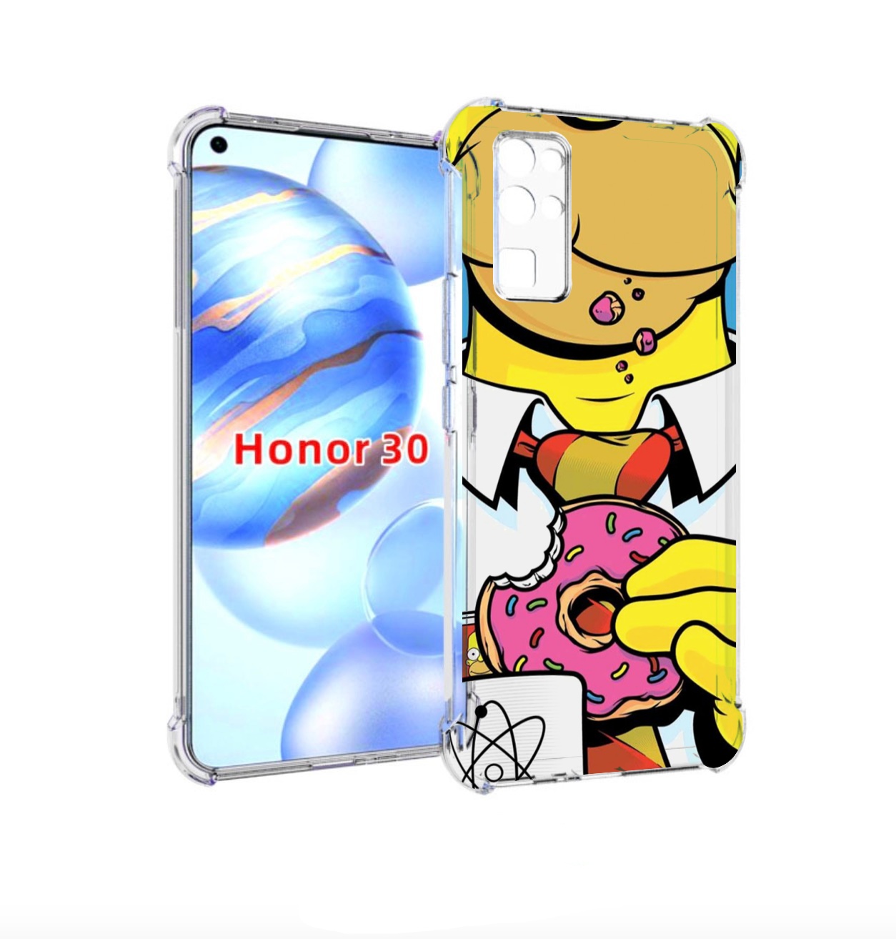 

Чехол бампер MyPads Пончик для Honor 30 (BMH-AN10) противоударный, Прозрачный, Tocco