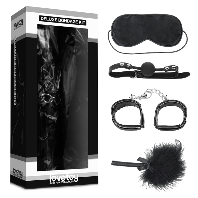 Набор ролевой Lovetoy Deluxe Bondage Kit Набор ролевой Deluxe Bondage Kit черный; белый