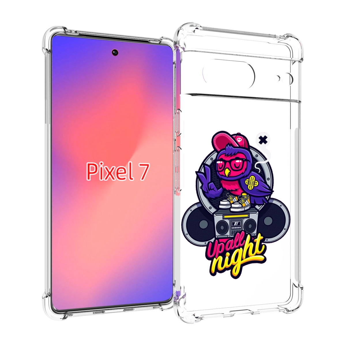 

Чехол Mypads Попугай Любит Музыку Для Google Pixel 7, Прозрачный, Tocco