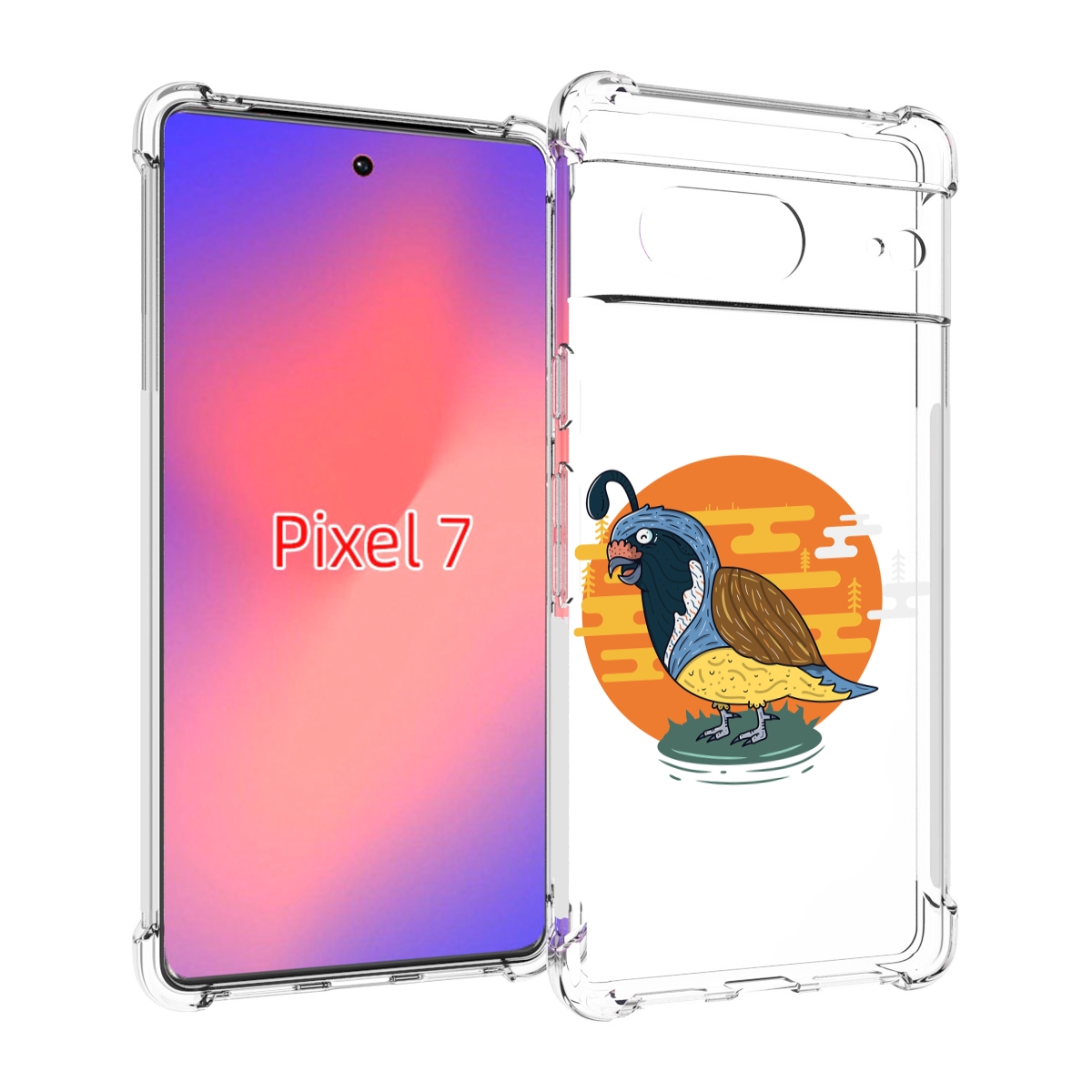 

Чехол Mypads Попугай-На-Острове Для Google Pixel 7, Прозрачный, Tocco