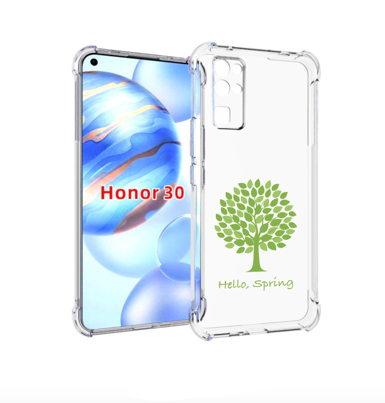 

Чехол бампер MyPads Привет-весна для Honor 30 (BMH-AN10) противо, Прозрачный, Tocco