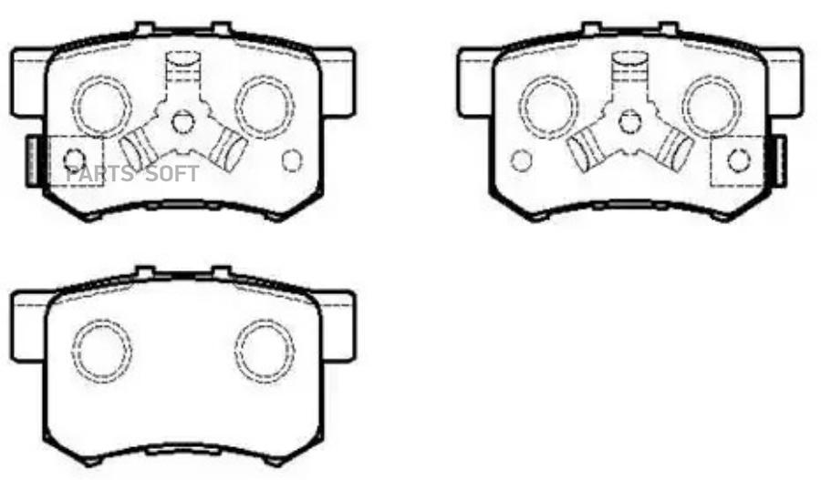 

Тормозные колодки HSB дисковые HP5209