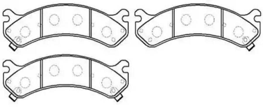 

Колодки тормозные дисковые CHEVROLET: SILVERADO, SUBURBAN 01-03 () 1шт HSB HP5222