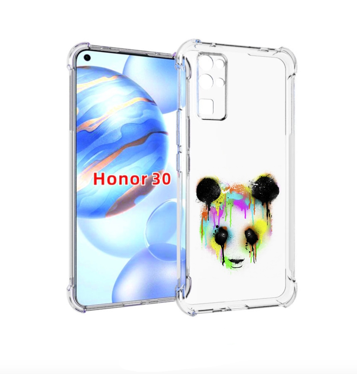 

Чехол бампер MyPads Радужная панда для Honor 30 (BMH-AN10) проти, Прозрачный, Tocco