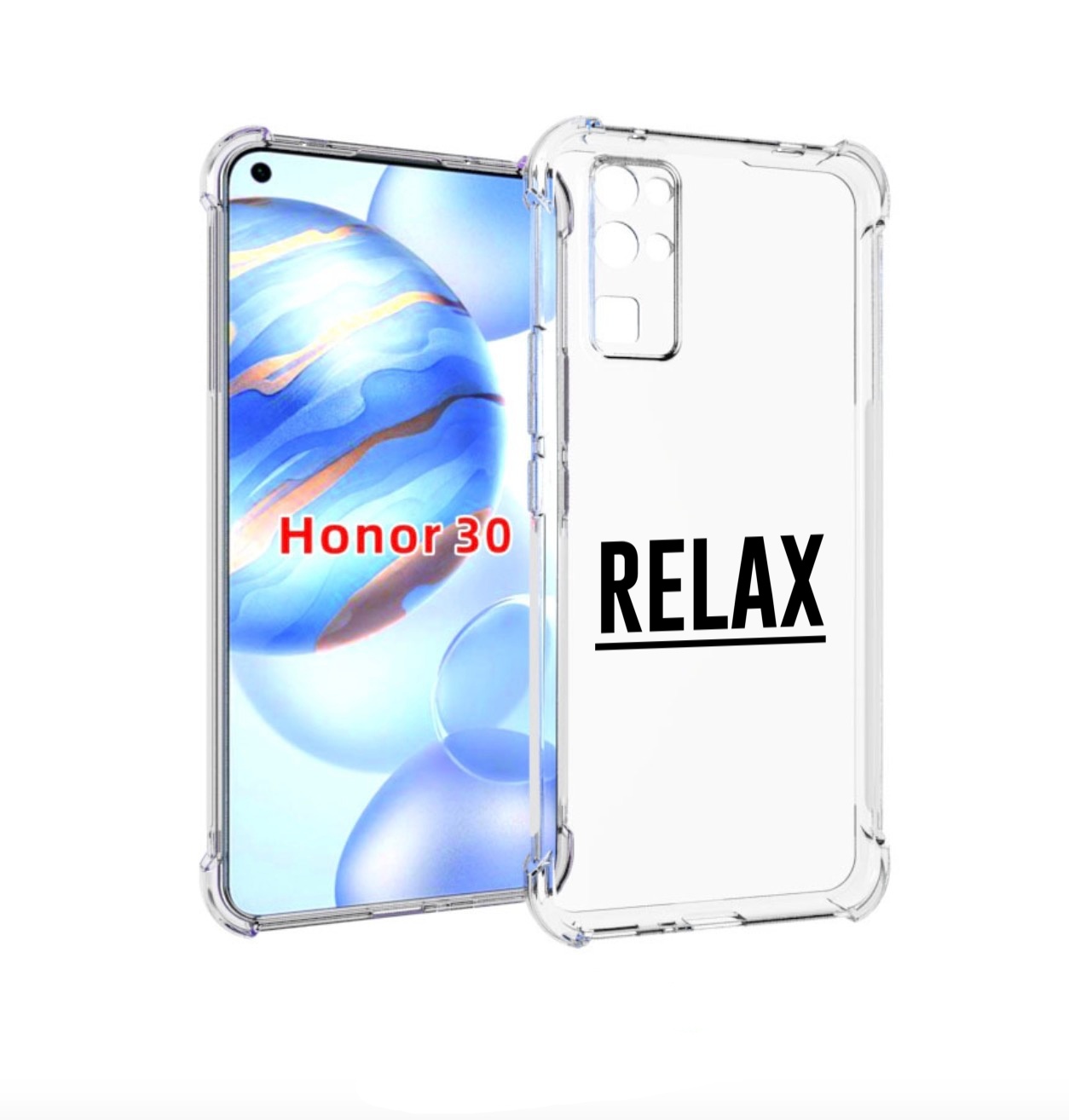 

Чехол бампер MyPads Релакс для Honor 30 (BMH-AN10) противоударный, Прозрачный, Tocco