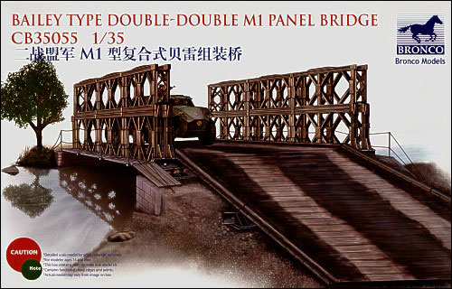 Сборная модель Bronco 1/35 Bailey Type Double-Double M1 Panel Bridge CB35055