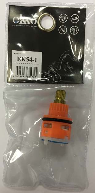 фото Керамический картридж для переключателя душа ekko ek54-1 (с латунным штоком)