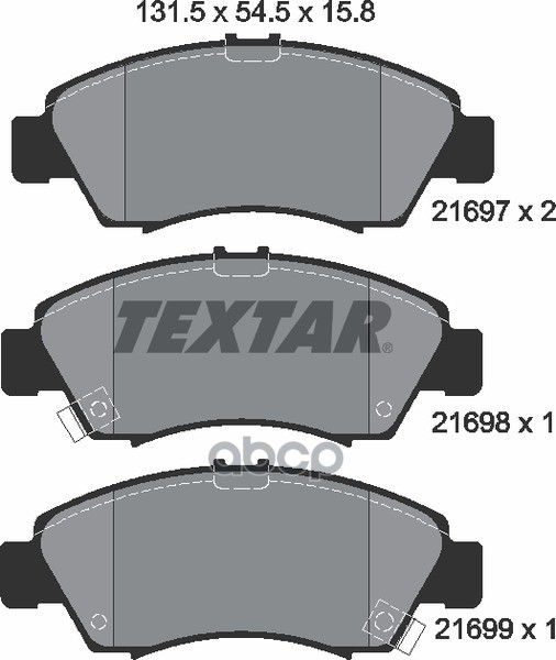 

Тормозные колодки Textar 2169701