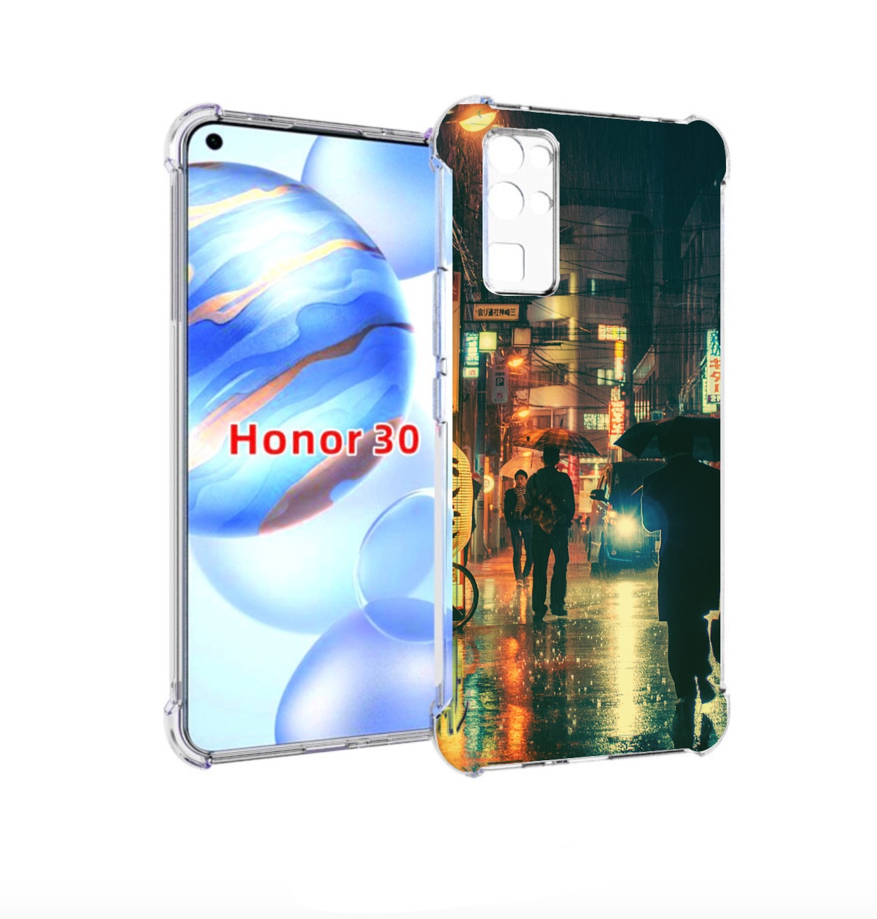 

Чехол бампер MyPads Токио-сеул для Honor 30 (BMH-AN10) противоуд, Прозрачный, Tocco