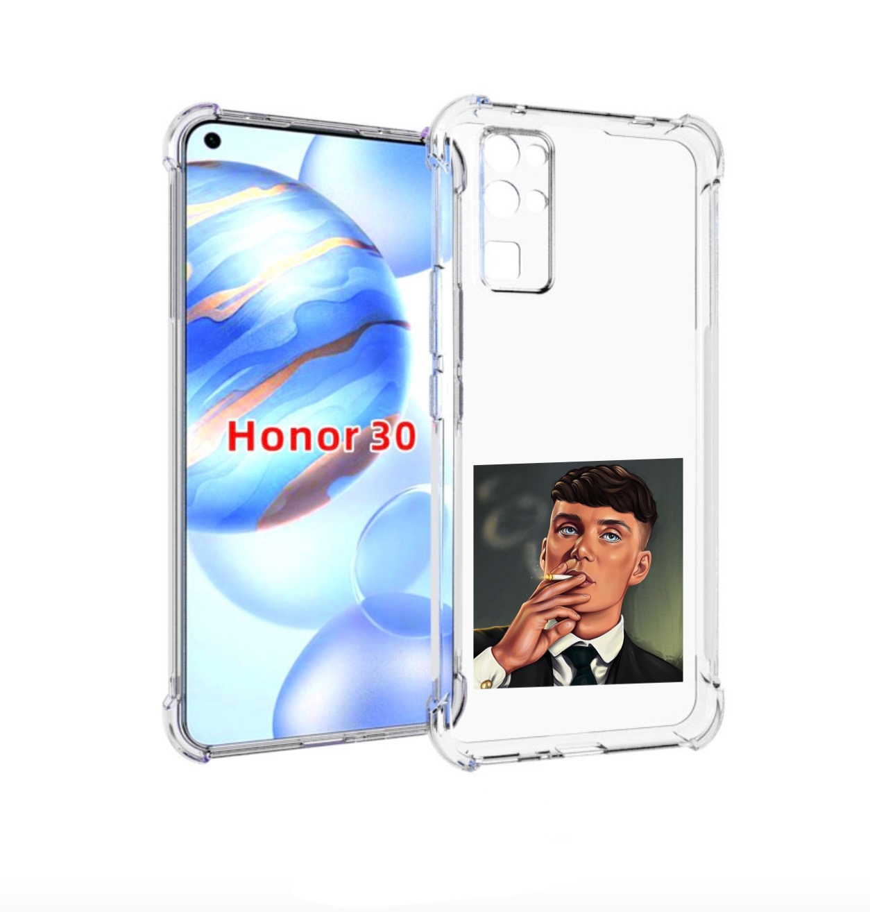 

Чехол бампер MyPads Томас-Шелби для Honor 30 (BMH-AN10) противоу, Прозрачный, Tocco