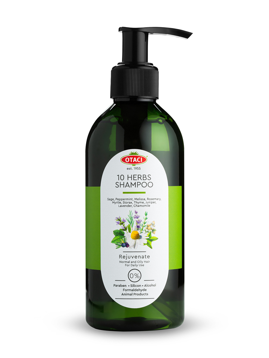 Шампунь для волос OTACI Rejuvenate With 10 Herbs травяной, восстанавливающий 250 мл