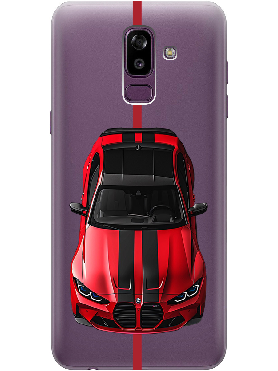 

Силиконовый чехол на Samsung Galaxy J8 с принтом "Красный БМВ", Прозрачный;голубой, 718586851