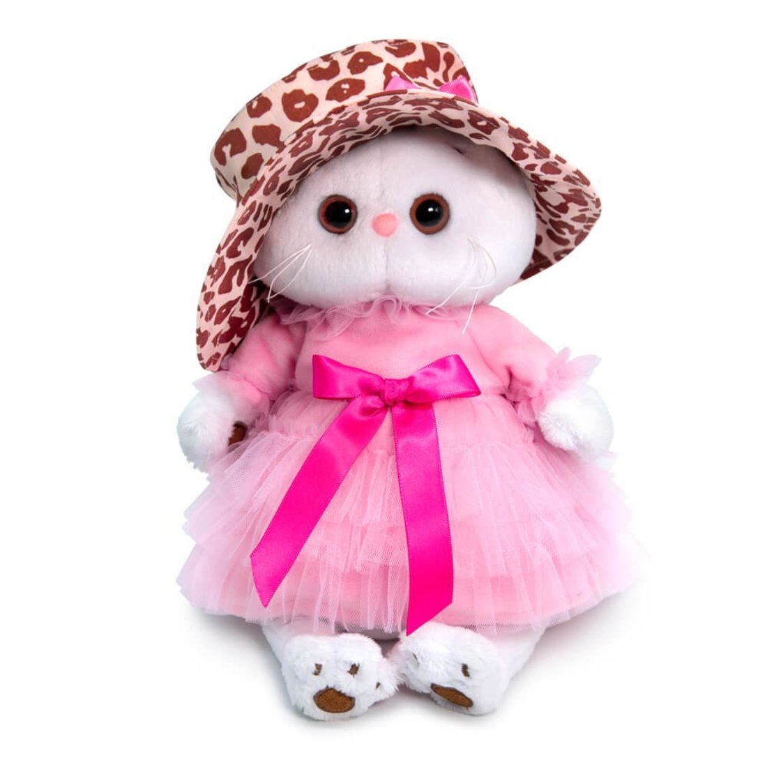 Купить Мягкая игрушка Budi Basa Кошечка Ли-Ли в леопардовой шляпе 24см LK24-058,