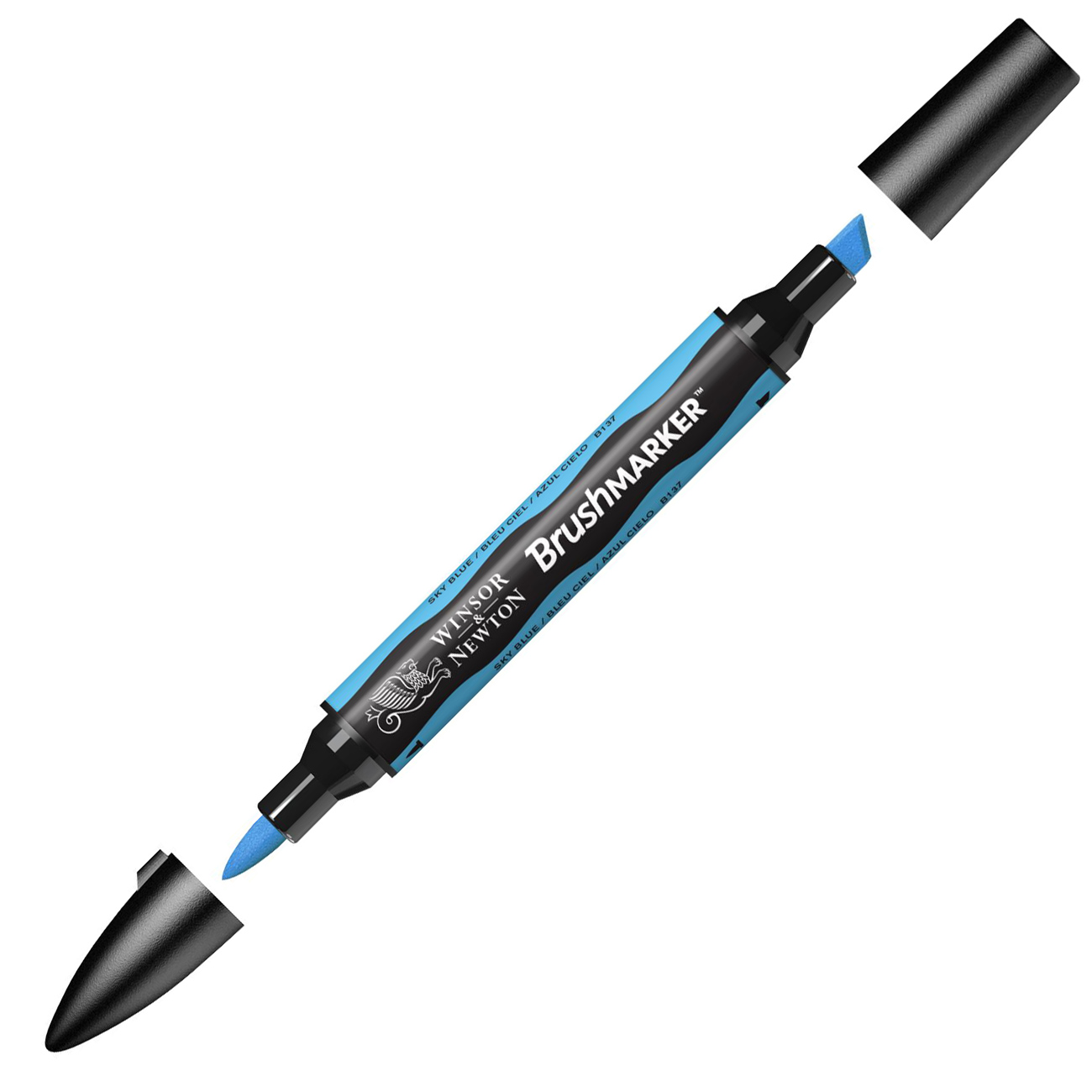 

Winsor&Newton Маркер двустор. Winsor&Newton PROMARKER Brush, цвет B137 Небесно-голубой, Маркер двустор. Winsor&Newton PROMARKER Brush, цвет B137 Небесно-голубой