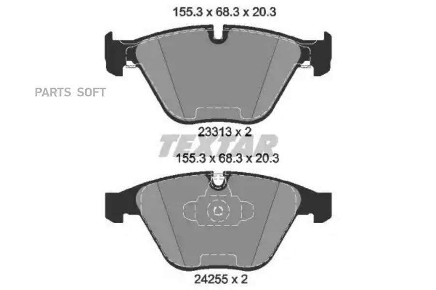 

Тормозные колодки Textar передние для BMW 3 320d, 320d xdrive, 320i, 320xd, 323i 2331301