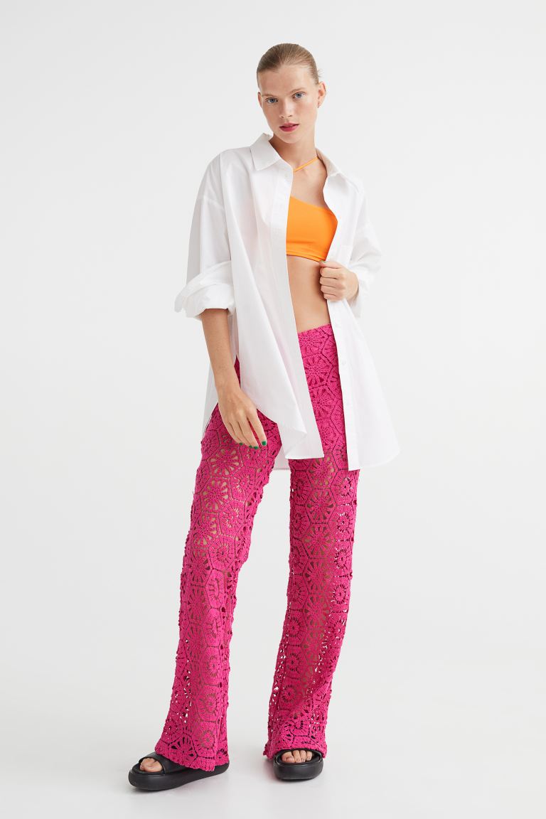 

Брюки женские H&M 1089097002 розовые M (доставка из-за рубежа), Розовый, 1089097002