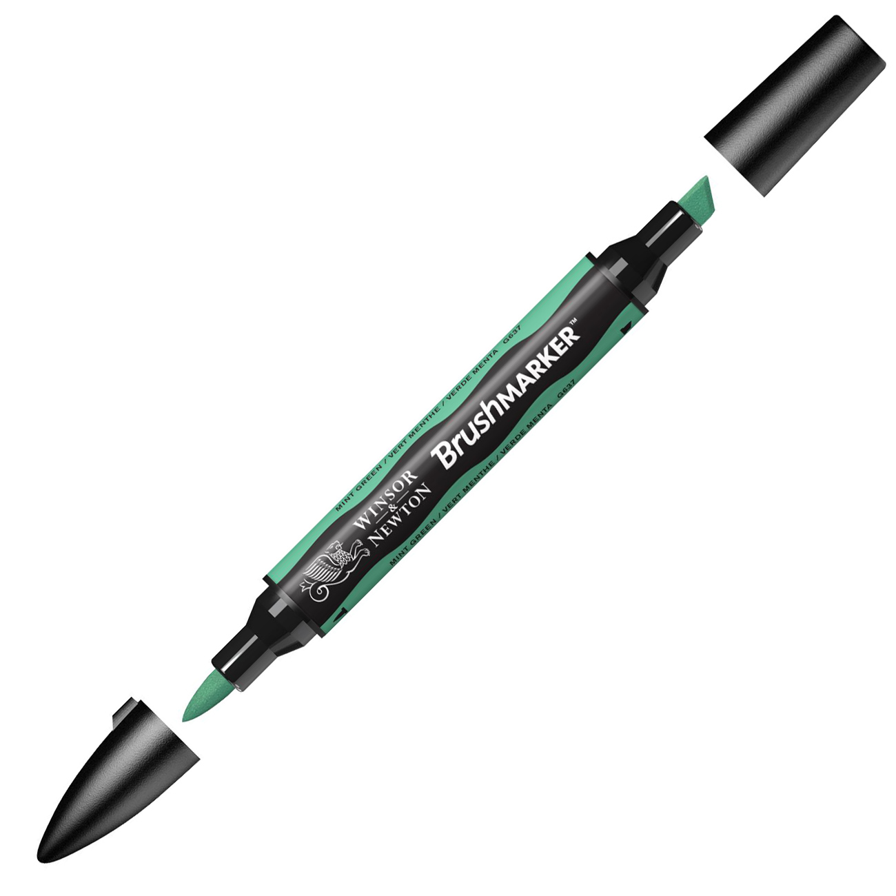 

Winsor&Newton Маркер двустор. Winsor&Newton PROMARKER Brush, цвет G637 Зеленый мятный, Маркер двустор. Winsor&Newton PROMARKER Brush, цвет G637 Зеленый мятный
