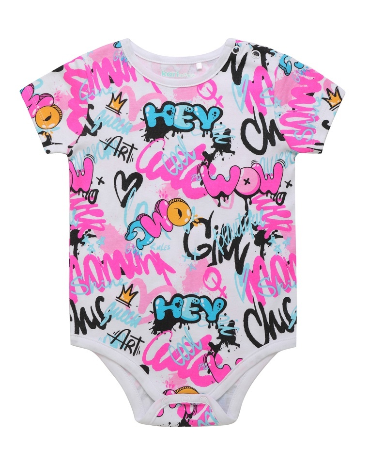 

Боди детское Kari Baby SS24B11000703, разноцветный, 74, 228821