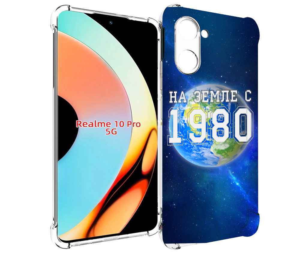 

Чехол бампер MyPads На-Земле-с-1980 для Realme 10 Pro противоуда..., Прозрачный, Tocco