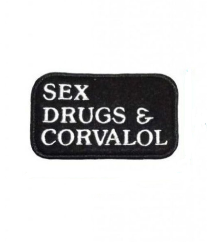 Нашивка на липучке Sex drugs and corvalol Ripoma 46299 00116262, 8х5 см