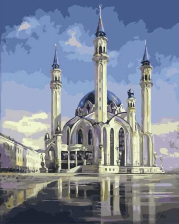 

Картина по номерам Цветной Мечеть Кул Шариф, 40x50, Мечеть Кул Шариф