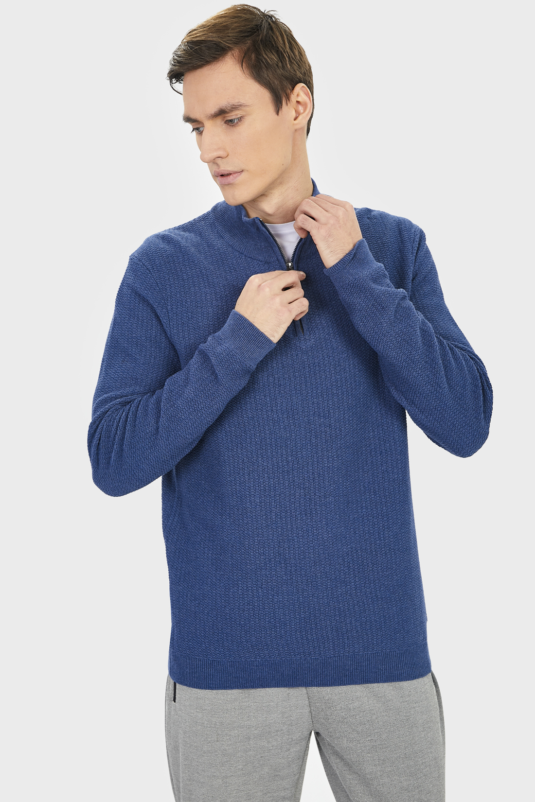 

Джемпер мужской B631002 Baon синий XL, B631002