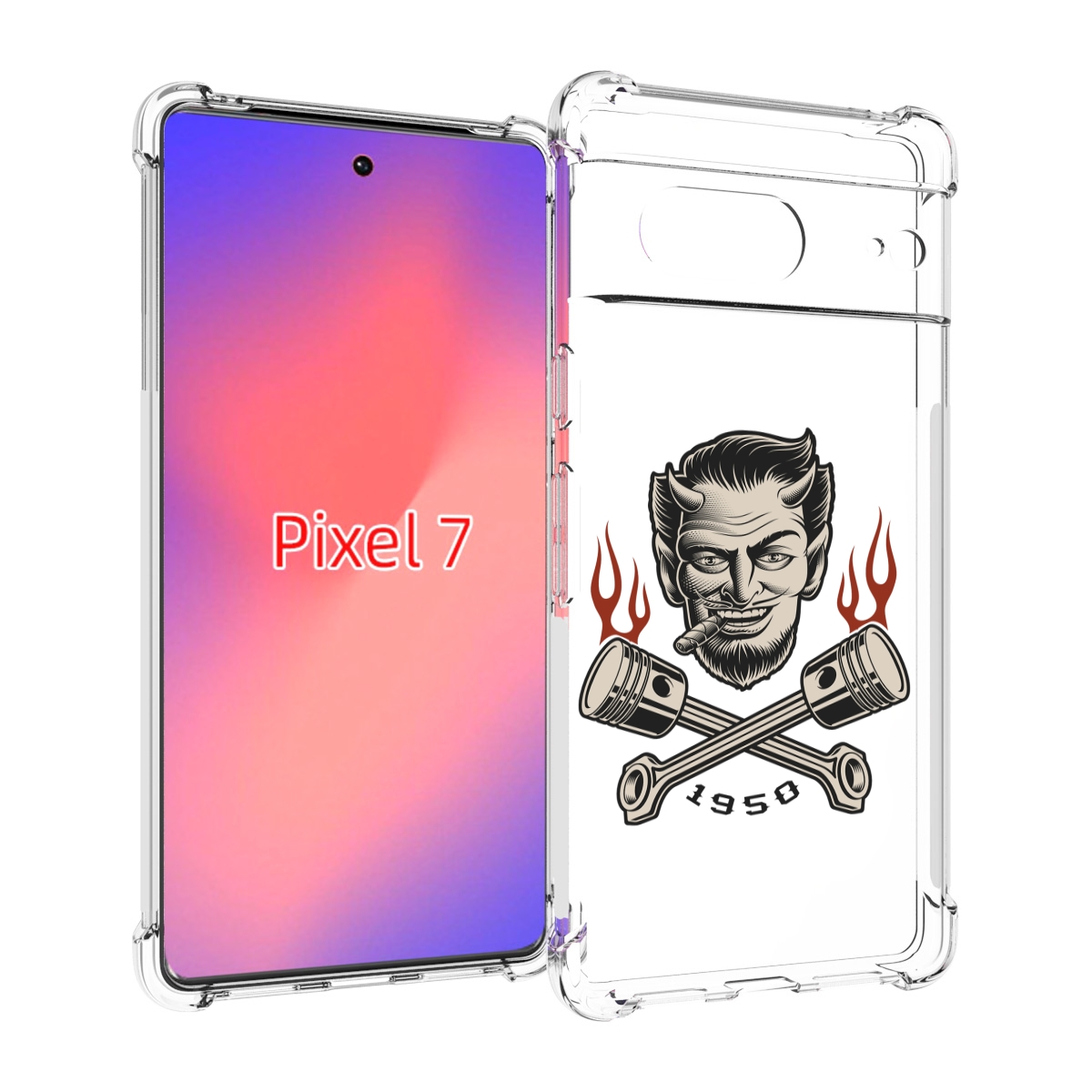 

Чехол Mypads Поршни-Горят Для Google Pixel 7, Прозрачный, Tocco