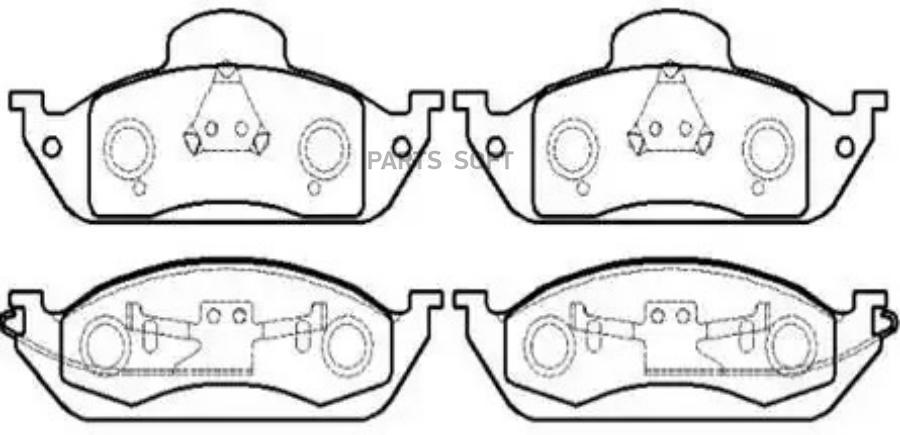 

Колодки тормозные дисковые ML320 () 1шт HSB HP5235