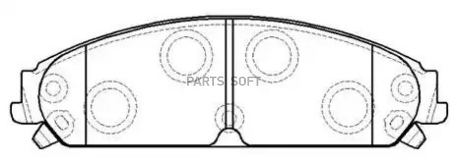 

Колодки тормозные дисковые CHRYSLER: 300 \ DODGE: PERFORMANCE () 1шт HSB HP5250