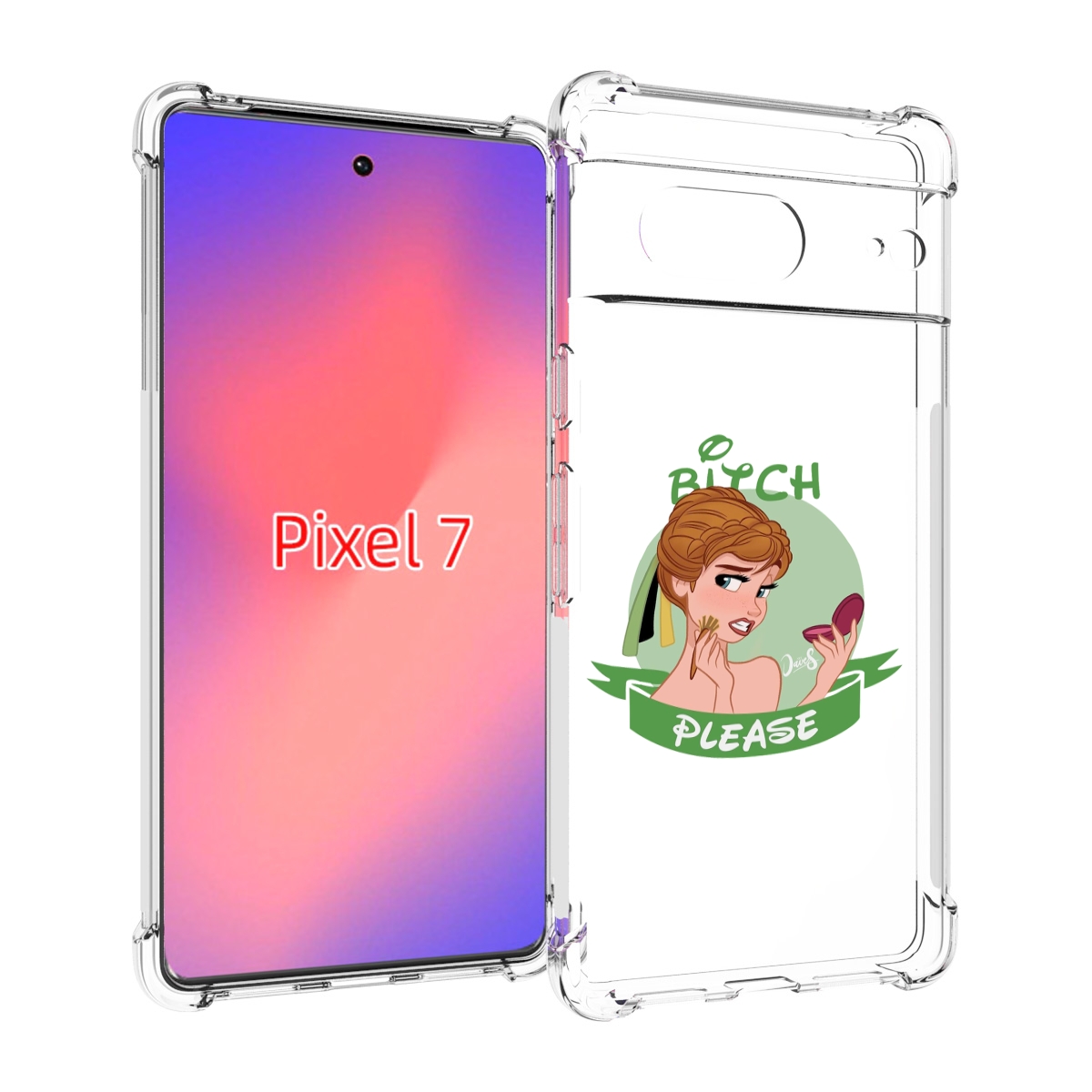 

Чехол Mypads Принцесса-Анна Женский Для Google Pixel 7, Прозрачный, Tocco