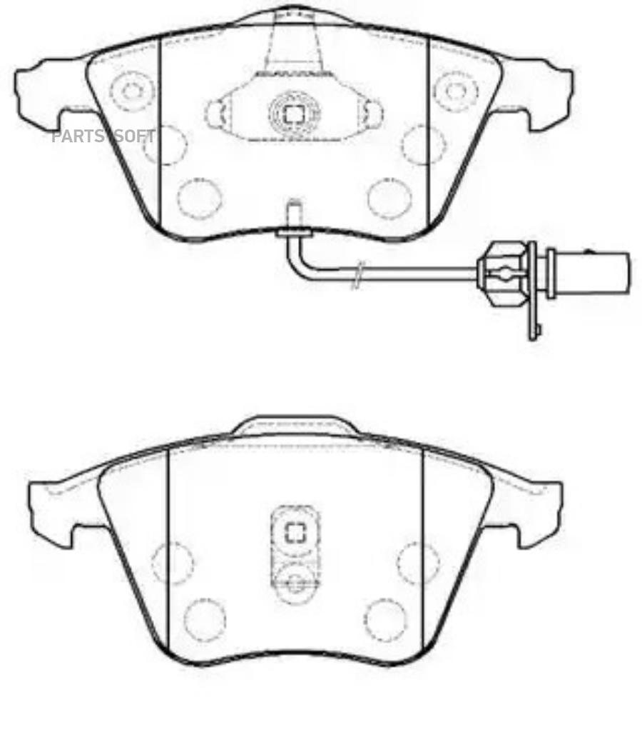 

Колодки тормозные дисковые AUDI: A6 3.0, 2.7T, 2.5 () 1шт HSB HP5254