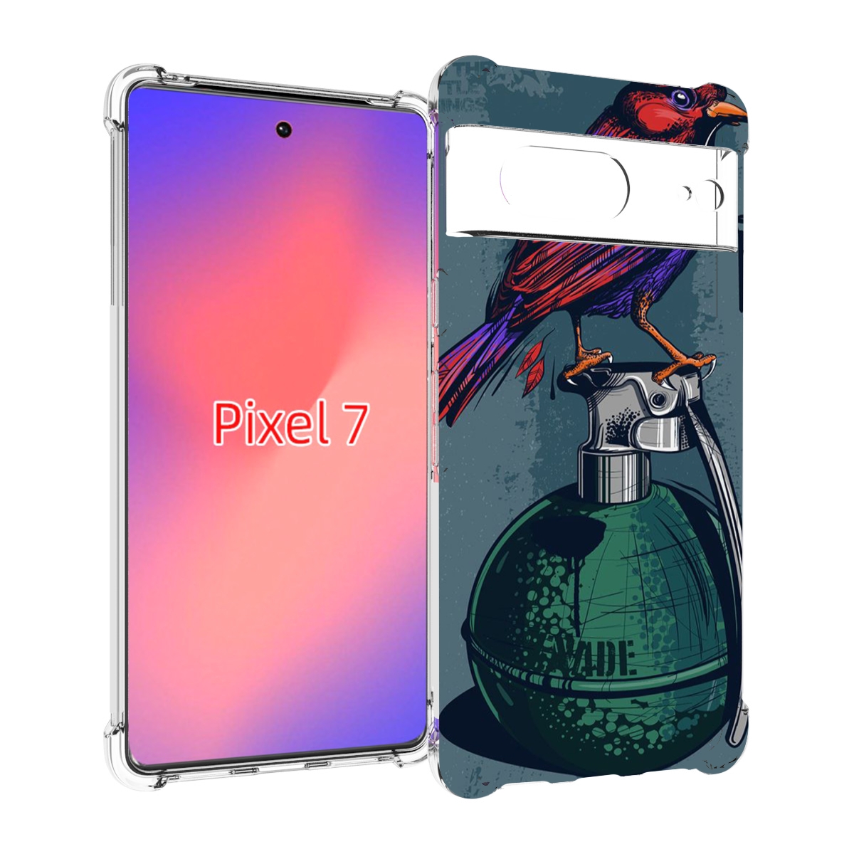 

Чехол Mypads Птица С Гранатой Для Google Pixel 7, Прозрачный, Tocco