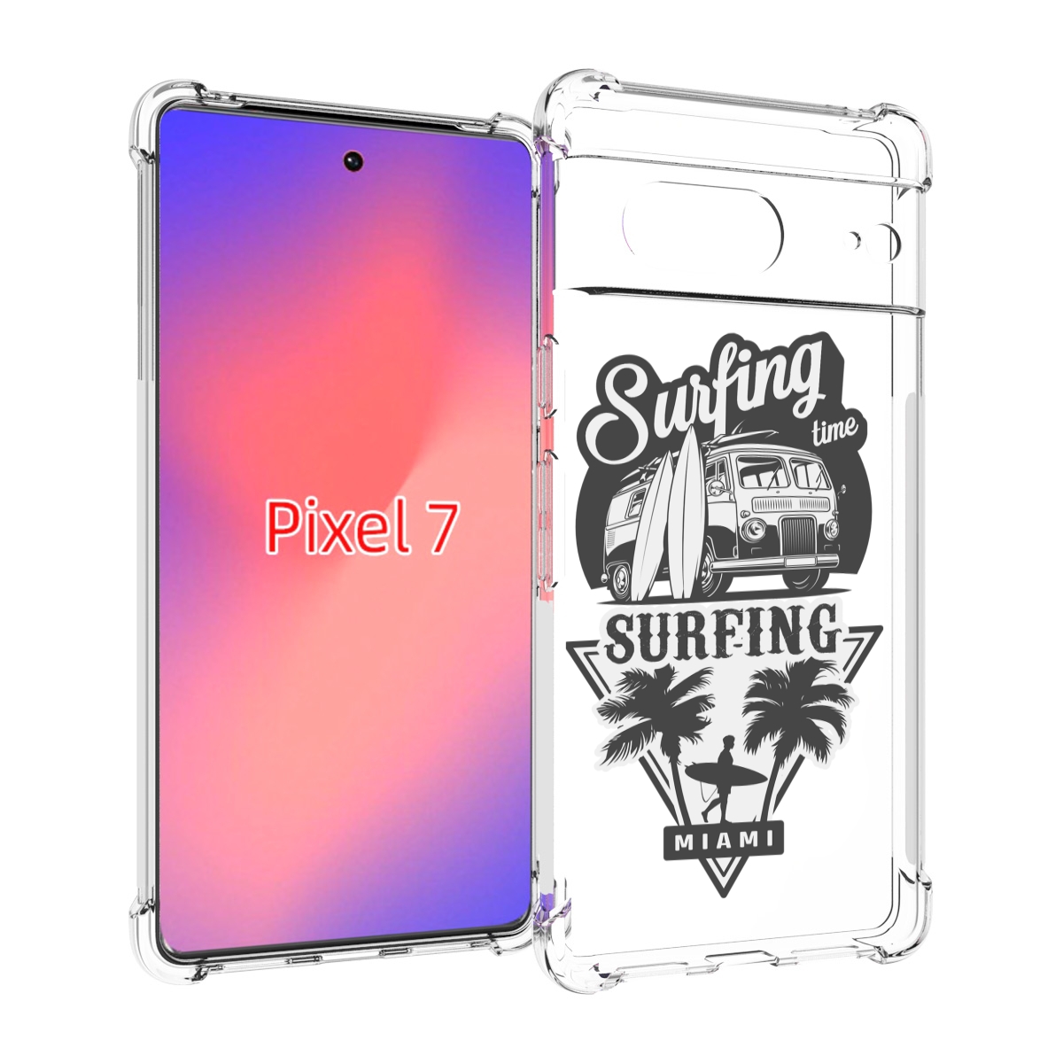 

Чехол Mypads Путешествие-На-Фургочике Для Google Pixel 7, Прозрачный, Tocco