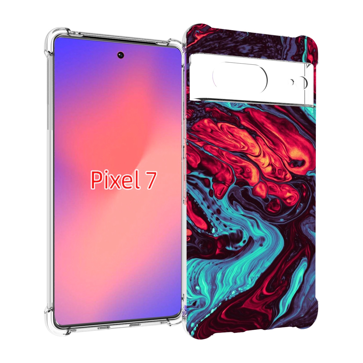

Чехол Mypads Разбавленная Краска Для Google Pixel 7, Прозрачный, Tocco