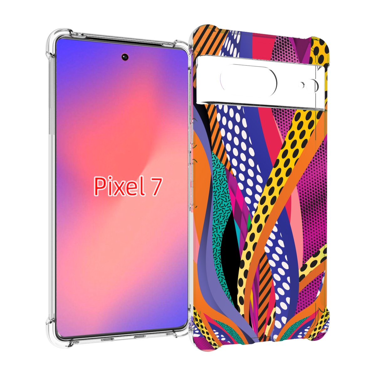 

Чехол Mypads Разноцветные Щупальца Для Google Pixel 7, Прозрачный, Tocco