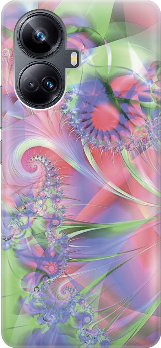 

Чехол на Realme 10 Pro+ "Красно-зеленая абстракция", Зеленый;красный, 158622