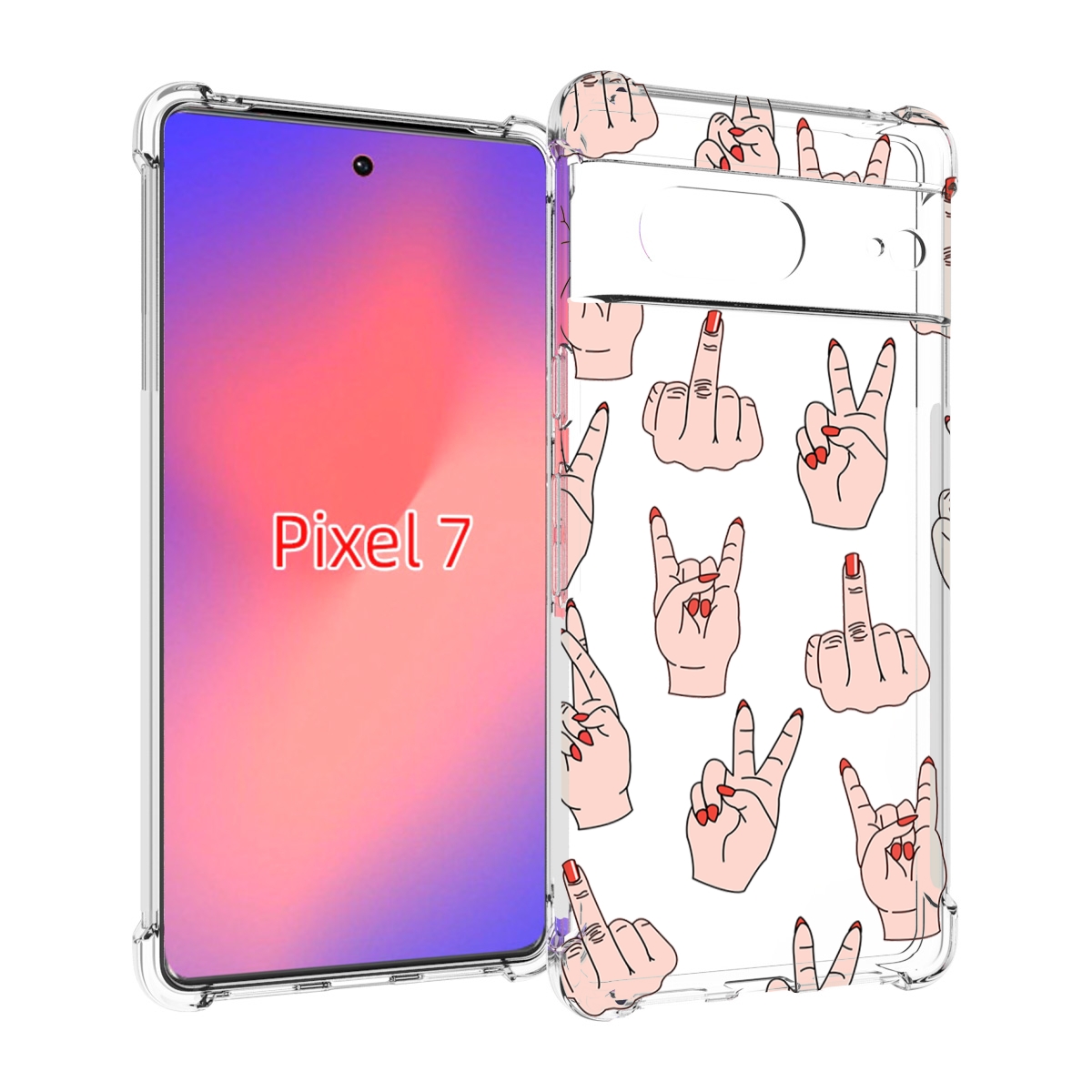 

Чехол Mypads Разные-Ручки Для Google Pixel 7, Прозрачный, Tocco