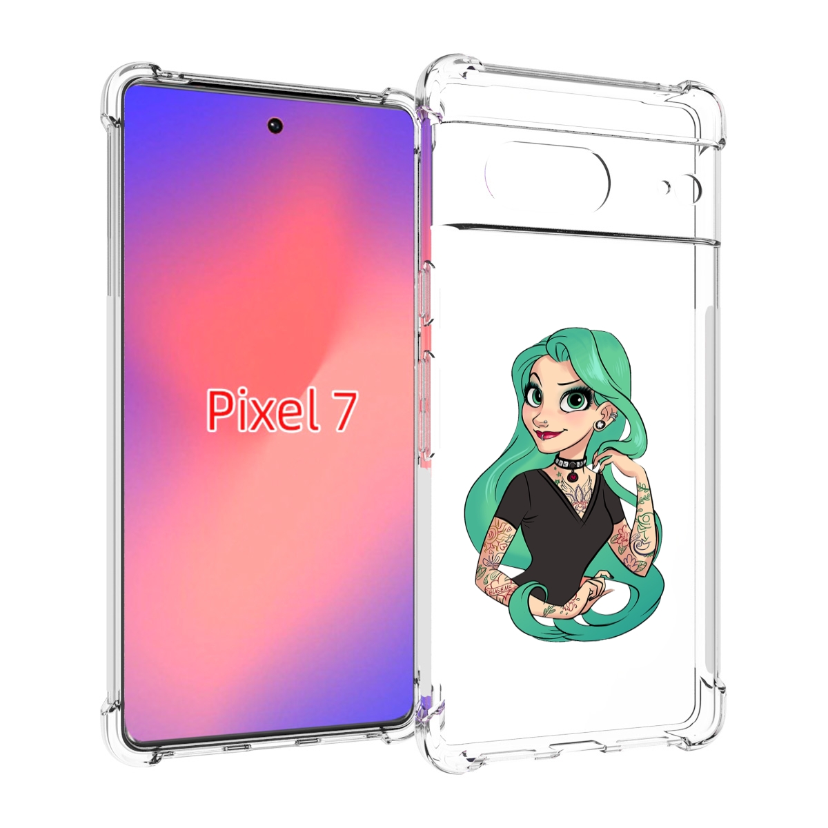 

Чехол Mypads Рапунцель-В-Тату Женский Для Google Pixel 7, Прозрачный, Tocco