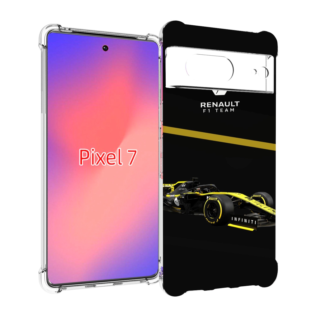 

Чехол Mypads renault 2 Для Google Pixel 7, Прозрачный, Tocco