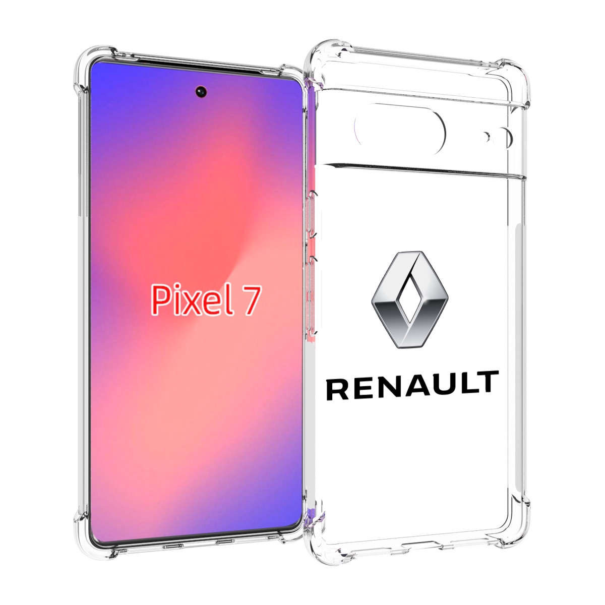 

Чехол Mypads Рено-4 Мужской Для Google Pixel 7, Прозрачный, Tocco