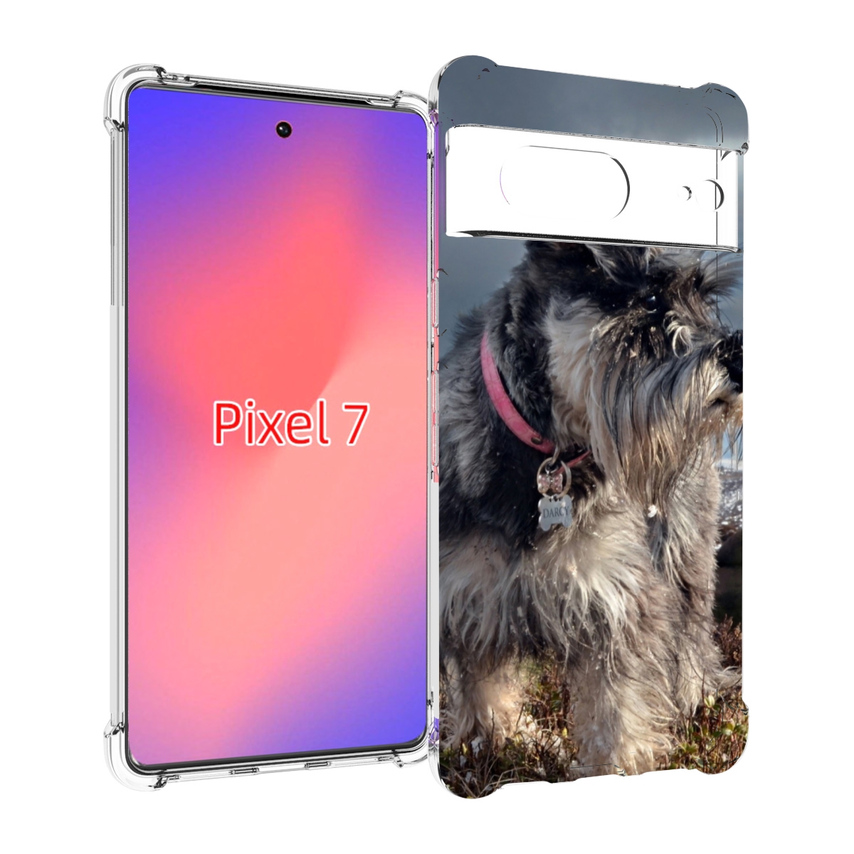 

Чехол Mypads Ризеншнауцер 2 Для Google Pixel 7, Прозрачный, Tocco